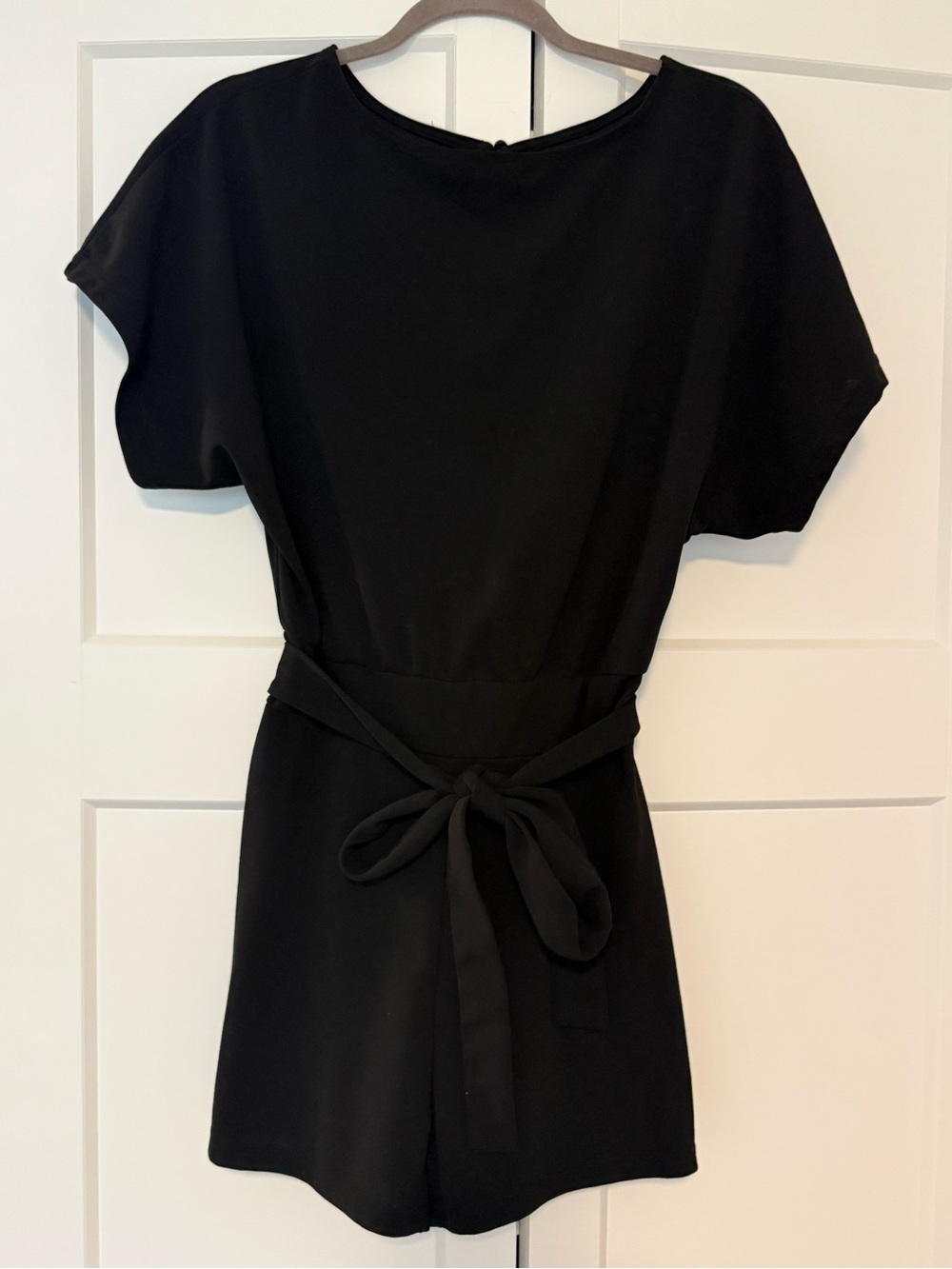 Classic Black Belted Women’s Romper